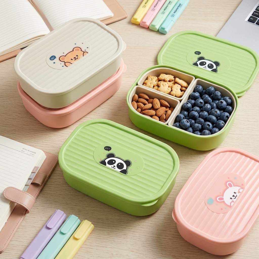 Lonchera de plástico con divis - Food Storage Dividers reseña y precio